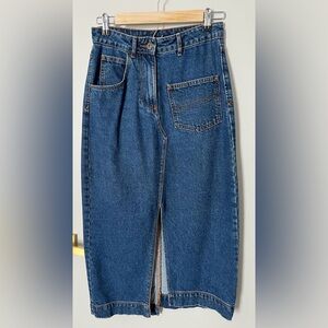 Collusion Classic Blue Denim Midi Skirt size US 4